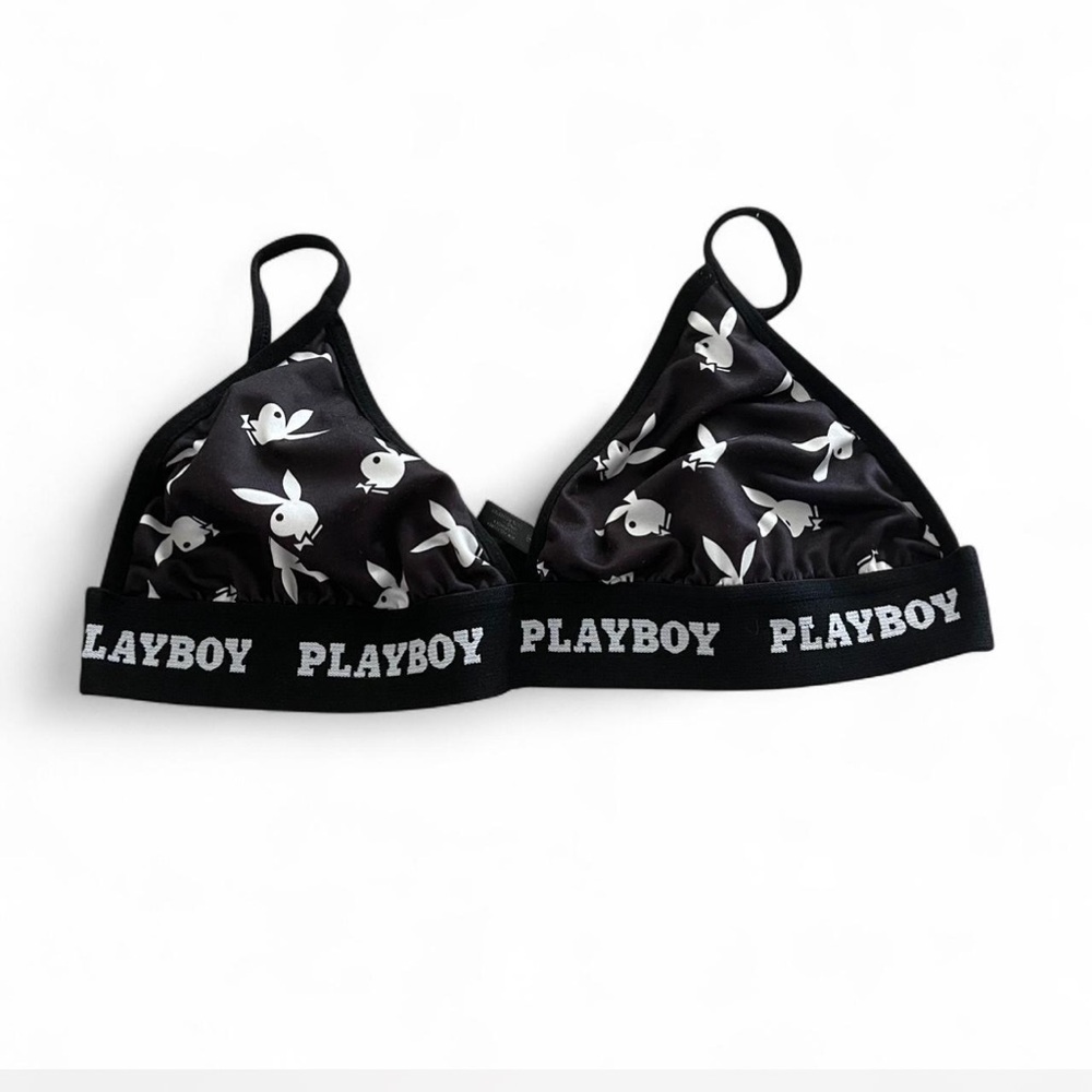PLAYBOY Monochrome Logo Bralette
